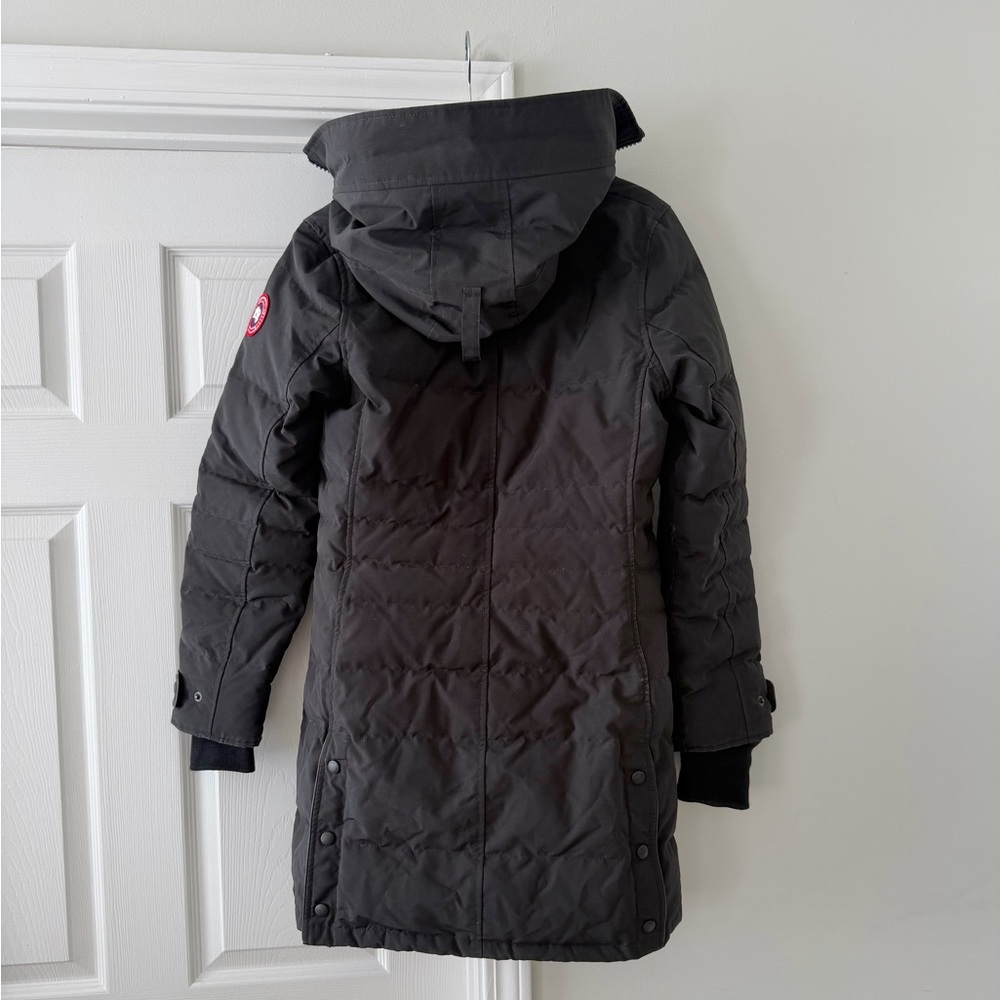 Canada Goose Lorette Parka Black Woman’s Size Small Hood Pockets - Picture 2 of 14
